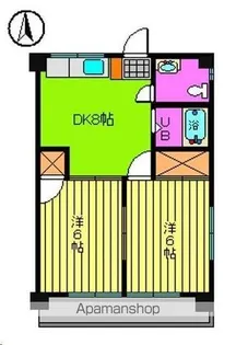 シャトレー築山【5階】の間取り