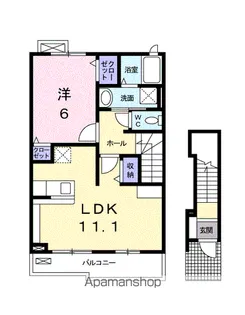 レジデンスノーグチ N【2階】の間取り