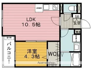 イルフィオーレパオⅥ【2階】の間取り
