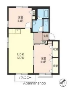 ディアス ヴィラE【2階】の間取り