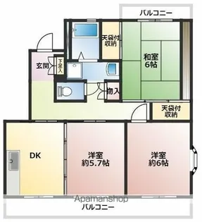 スプリームヒル【2階】の間取り