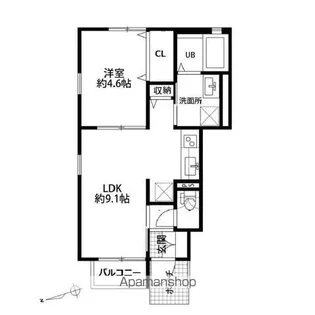 FELICE UーZON【1階】の間取り