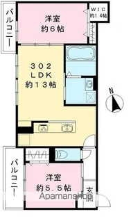 エスポワレジデンス【3階】の間取り