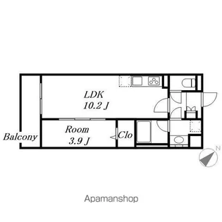 アイナ ルアナ ウル【1階】の間取り