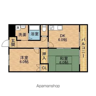 アビリティK【4階】の間取り