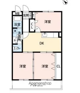 3DKの間取り画像