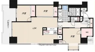 アマックス横浜【7階】の間取り
