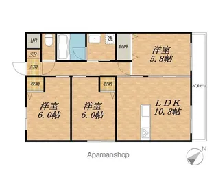 ロイヤルグランデ東陽【4階】の間取り