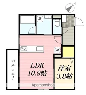 ヴィラージュ南福岡【1階】の間取り