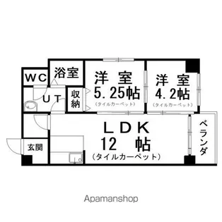 サンライトパレス【3階】の間取り