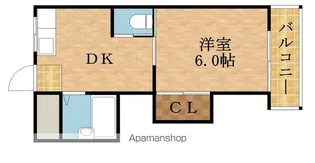 マンション華【3階】の間取り