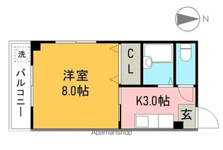 カミムラハイツ【3階】の間取り