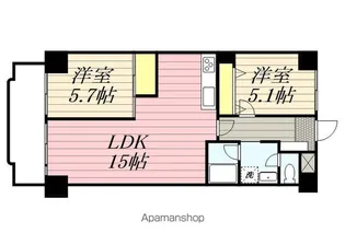 ダイアパレス久留米【4階】の間取り