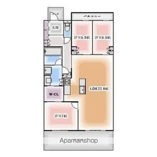 グランドメゾン熱田の杜【1階】の間取り