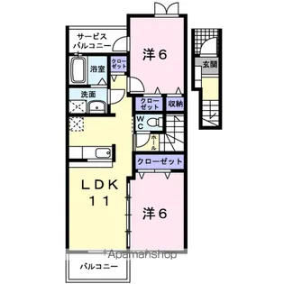グランド フィールドⅡ A【2階】の間取り