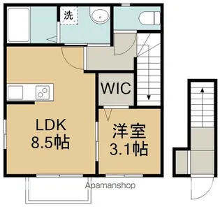 エクシリア原町Ⅱ【2階】の間取り