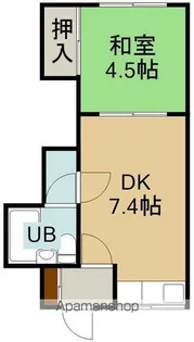 常盤坂コーポ【2階】の間取り
