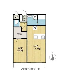 エムズフェルト 大在北【2階】の間取り