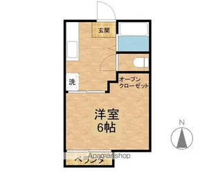 加利里サンハイツ【E205号室】の間取り