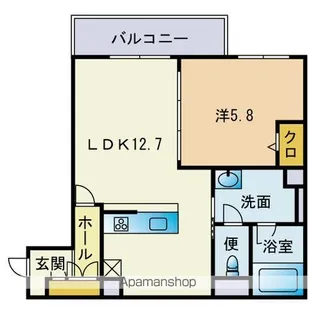 GENIUS大橋【303号室】の間取り
