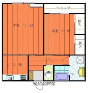 緑風館久万ノ台【502号室】の間取り