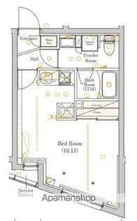 ミライズ中野哲学堂レジデンス【203号室】の間取り