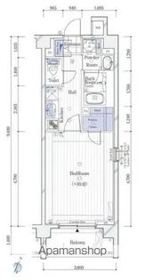 ガリシア新宿WEST【1階】の間取り