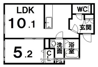 MONREVEⅡ【2階】の間取り