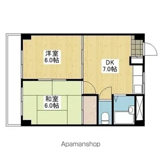 コーポカワモト2【221.号室】の間取り