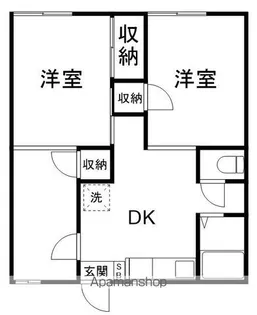 リッシュメゾンB棟【1階】の間取り