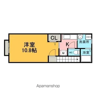 エミネンス南里【Ⅱ207号室】の間取り