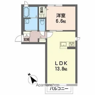 シェリータ【101号室】の間取り
