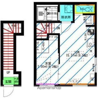RADIANCE大府Ⅱ【201号室】の間取り