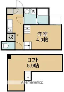 カーサ フィオーレW【2階】の間取り