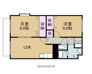 サンヴィオレ【1階】の間取り