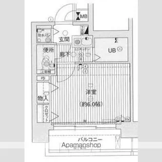 プレサンス阿倍野阪南町【7階】の間取り