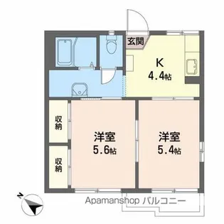 SUN FOREST【102号室】の間取り