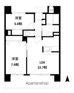 ソル・レヴェンテ【502号室号室】の間取り