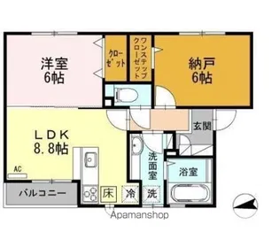 マルシエK.K【1階】の間取り
