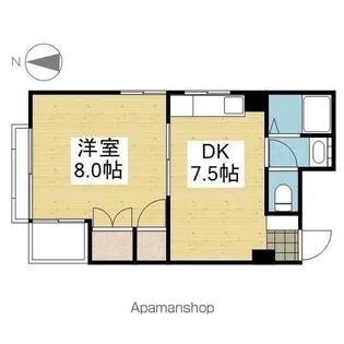 メゾン宮内【202.号室】の間取り