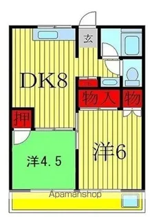 ジャスミンコート3【206号室】の間取り