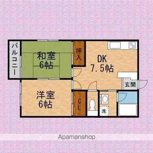 サンヴィレッジ【2階】の間取り