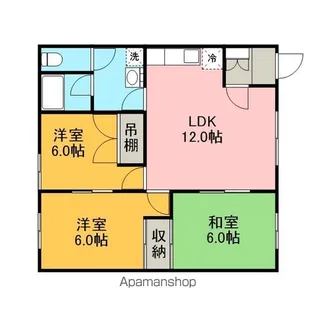 ユートピアンパーク【201号室】の間取り
