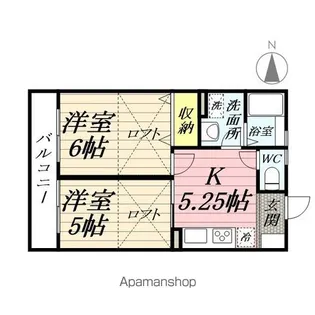 クレールⅡ【202号室】の間取り