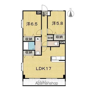 セレブリティー34【201号室】の間取り