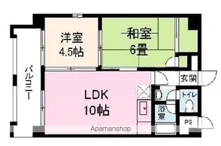 こりんごハイツC【102号室】の間取り