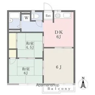 ザ センチュリー21 A棟【2階】の間取り