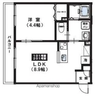 MAISON CALME【2階】の間取り