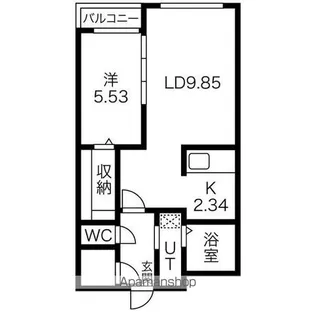 Garden Terrace 4C【4階】の間取り