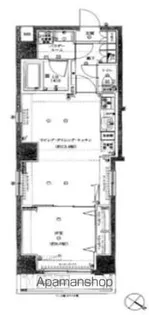スパシエ日本橋エセンザ【4階】の間取り